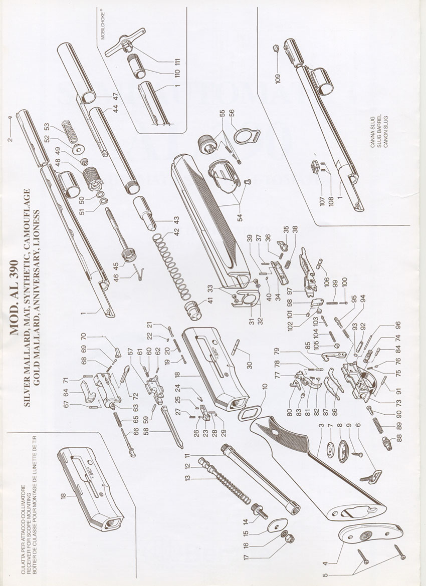 Schematic and Spare parts list Semi-Automatics: A390 V1